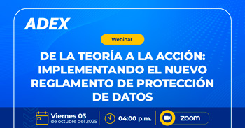 Webinar online "De la teoría a la acción: implementando el nuevo reglamento de protección de datos"