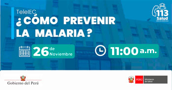 Capacitación online "¿Cómo prevenir la malaria?" del MINSA