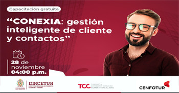 Capacitación online gratis: "CONEXIA: Gestión inteligente de cliente y contactos" de la Dircetur San Martín