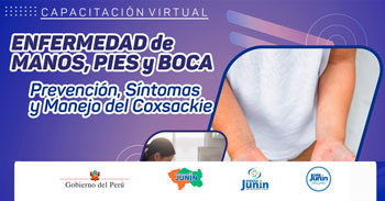 Capacitación online gratis "Enfermedad de manos, pies y boca prevención, síntomas y manejo del Coxsackie"