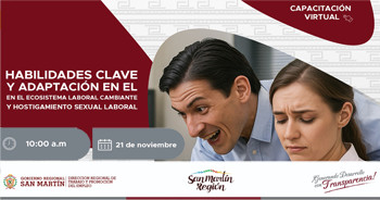 Capacitación online Habilidades Clave y Adaptación en el Ecosistema Laboral Cambiante y Hostigamiento Sexual Laboral