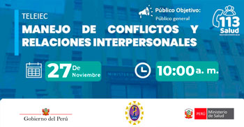 Capacitación online "Manejo de conflictos y relaciones interpersonales" del Hospital Regional de Ica