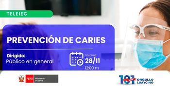 Capacitación online "Prevención de caries" del Hospital Nacional Arzobispo Loayza
