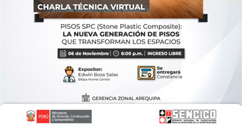 Charla online gratis "Pisos SPC: La Nueva Generación de Pisos que Transforma los Espacios"