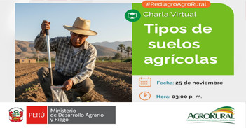 Charla online gratis "Tipos de suelos agricolas" de Agro Rural