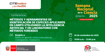 Charla online Identificación de especies con IA en campo y métodos forenses en laboratorio