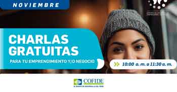  Charlas gratis online Empresariales de COFIDE