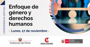 Conferencia online "Enfoque de género y derechos humanos" del MINJUSDH