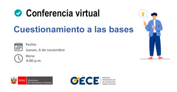 Conferencia virtual gratuita "Cuestionamiento a las bases" del OECE