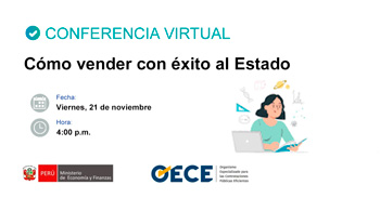 Conferencia online gratis "Cómo vender con éxito al Estado" del OECE