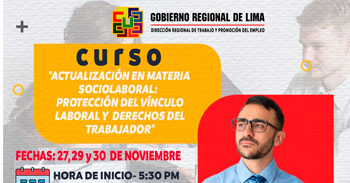 Curso virtual: Actualización en materia sociolaboral: protección del vínculo laboral y derechos del trabajador