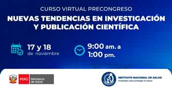 Curso online "Nuevas tendencias en investigación y publicación científica" del Instituto Nacional de Salud