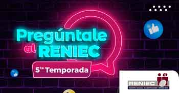 Evento online gratis "Pregúntale al RENIEC"