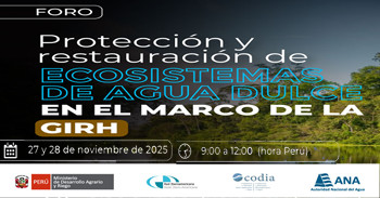 Foro online "Protección y Restauración de Ecosistemas de Agua Dulce en el Marco de la GIRH" ANA