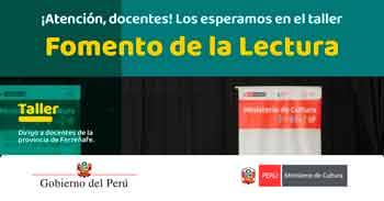 Taller presencial "Fomento de la lectura" de Dirección Desconcentrada de Cultura de Lambayeque