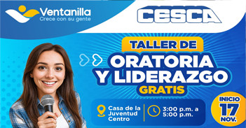 Taller presencial gratis "Oratoria y Liderazgo" de la Municipalidad de Ventanilla