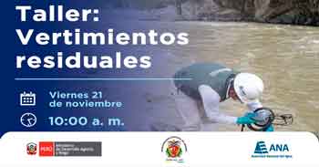 Taller presencial "Vertimientos Residuales" de la Autoridad Nacional del Agua