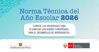 Webinar online "Norma Técnica del Año Escolar 2026" del MINEDU