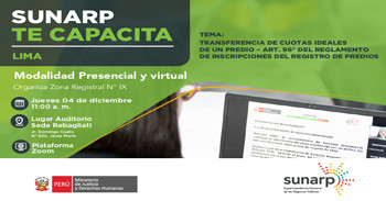  Capacitación Transferencia de cuotas ideales de un predio - Art. 96° del reglamento de inscripciones del registro 