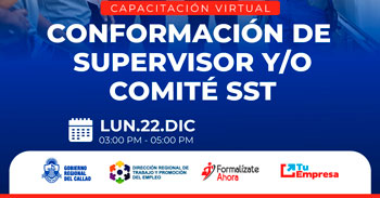  Capacitación online "Conformación de Supervisor y/o Comité SST" DRTPE del Callao