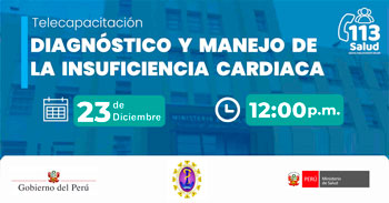  Capacitación online "Diagnóstico y manejo de la insuficiencia cardiaca" del Hospital Regional de Ica  