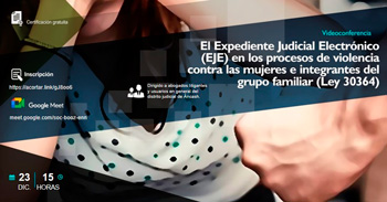  Capacitación online "EJE en los procesos de violencia contra las mujeres e integrantes del grupo familiar"  