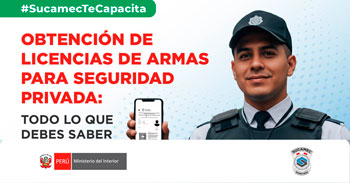  Capacitación online gratis "Obtención de licencias de armas para seguridad privada: todo lo que debes saber" 