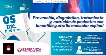  Capacitación online gratis "Prevención y manejo de la Hemofilia y la Atrofia Muscular Espinal"  