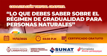  Capacitación online gratis "Lo que debes saber sobre el régimen de gradualidad para personas naturales"