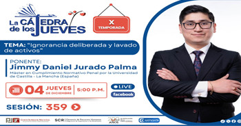  Capacitación online "Ignorancia deliberada y lavado de activos" de La Cátedra de los Jueves