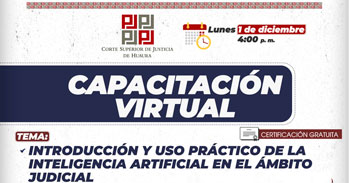 Capacitación online Introducción y uso práctico de la inteligencia artificial en el ámbito judicial