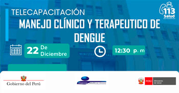  Capacitación online "Manejo clínico y terapéutico de dengue" del Hospital Belén de Trujillo