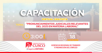  Capacitación online "Pronunciamientos judiciales relevantes del año 2025 en materia laboral" 
