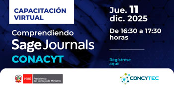 Capacitación online "ScienceDirect y Scopus - Análisis de Datos y Resultados de Investigación"  del Concytec