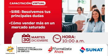  Capacitación online "SIRE y Cómo vender más en un mercado saturado"