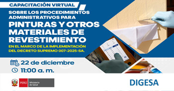 Capacitación online Sobre los procedimientos administrativos para pinturas y otros materiales de revestimiento