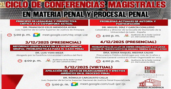 Ciclo de Conferencia "Materia penal y procesal penal" de la Corte Superior De Justicia Cajamarca