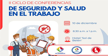 Conferencia presencial gratis "Seguridad Y Salud en el Trabajo" de la DRTPE Cajamarca