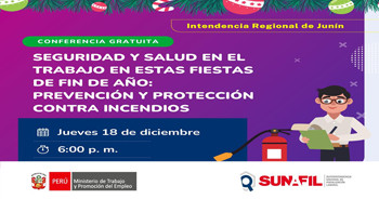  Conferencia online Seguridad y salud en el trabajo en estas fiestas de fin de año: Prevención y protección