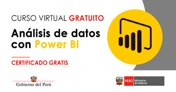  Curso online gratis certificado: "Análisis de datos con Power BI" del MTPE