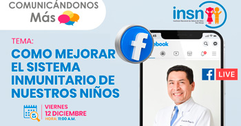 Evento online gratis "Como mejorar el sistema inmunitario de nuestros niños" del INSNSB