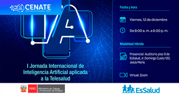 I Jornada Internacional de Inteligencia Artificial aplicada a la Telesalud de EsSalud