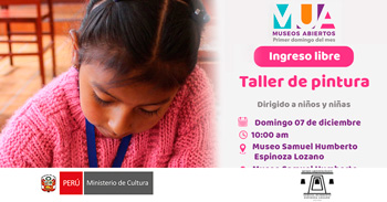 Taller presencial " Pintura " de la Dirección Desconcentrada de Cultura Huancavelica