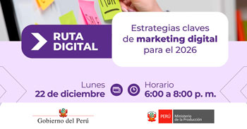  Curso virtual "Estrategias claves de marketing digital para el 2026" de Produce
