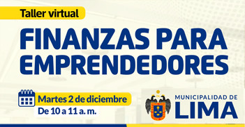 Taller online "Finanzas para emprendedores" del Desarrollo Económico MML