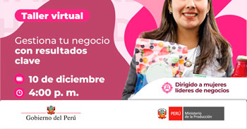 Taller virtual "Gestiona tu negocio con resultados clave" de Produce