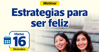 Webinar online "Estrategias para ser feliz" de la Municipalidad de lima