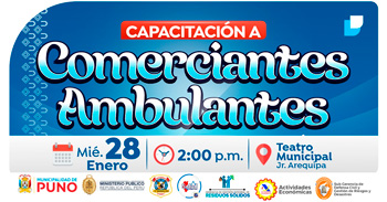  Capacitación presencial "Comerciantes ambulantes expendedores de viandas, bisutería, cosmetología y afines" 