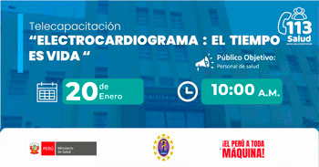  Capacitación online "Electrocardiograma: el tiempo es vida" del MINSA
