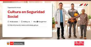 Capacitación online gratis "Cultura en Seguridad Social" del MTPE